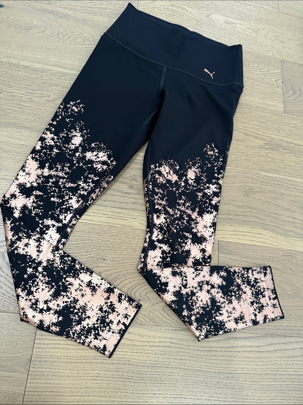 Puma Black and rose gold women’s Performance Leggings